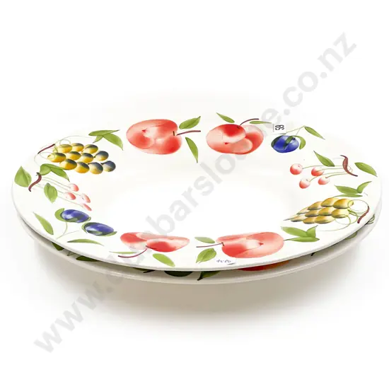 Pair of Italian Ceramic Serving Platters & Large Decorative Vase