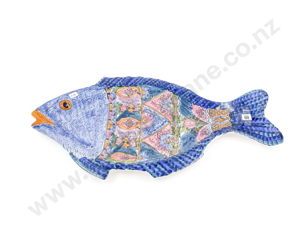 Three Ceramic Wall Fish Form Hangings Image 1++