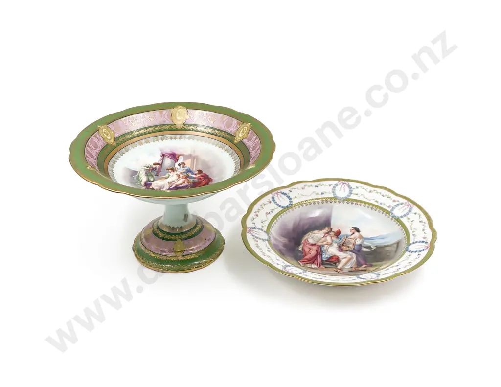 Austrian Angelica Kaufmann Style Comport & Other Image 1++