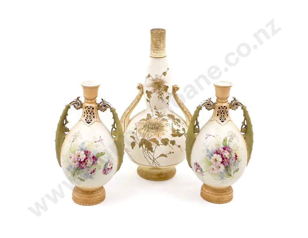 Pair of Royal Vienna Vases together with Other Decorative Mantle Vase Image 1++