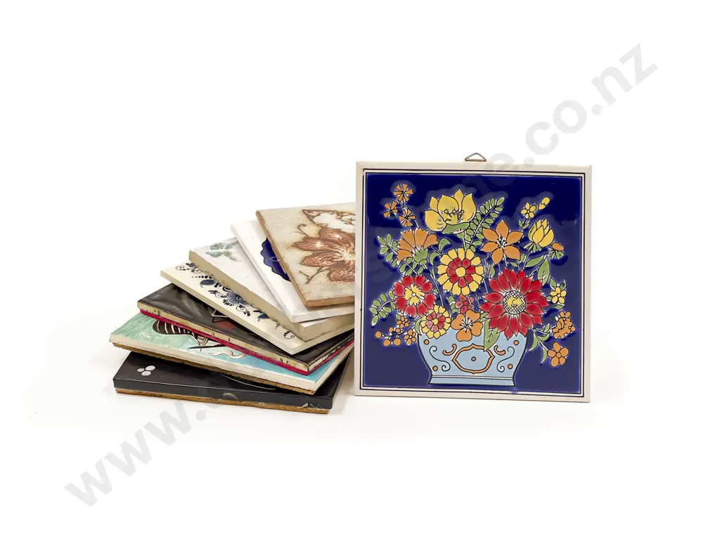 Quantity of Assorted Decorative Tiles including Royce McGlashen Image 1++