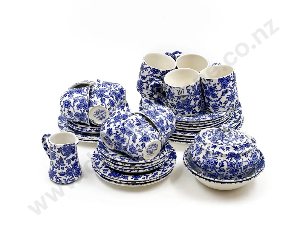 Assorted Burleigh Blue & White China Image 1++