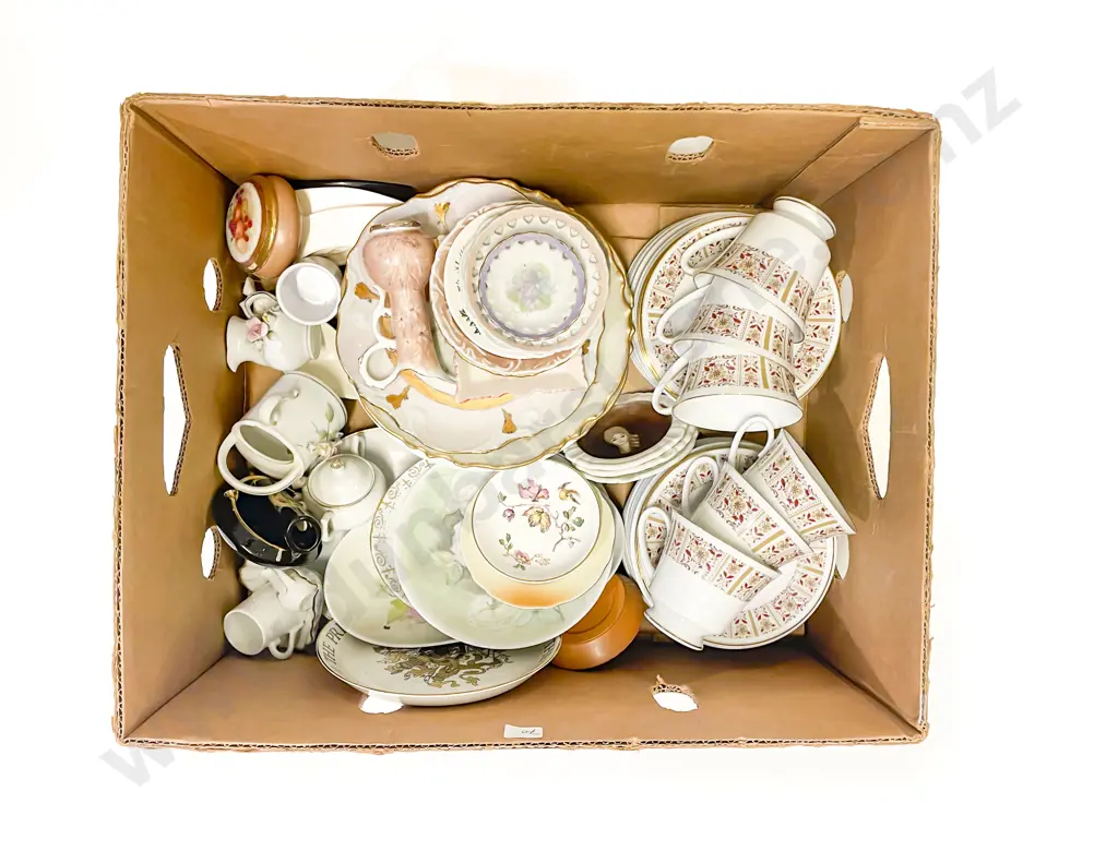 Two Boxes of Assorted Fancy China Image 1++