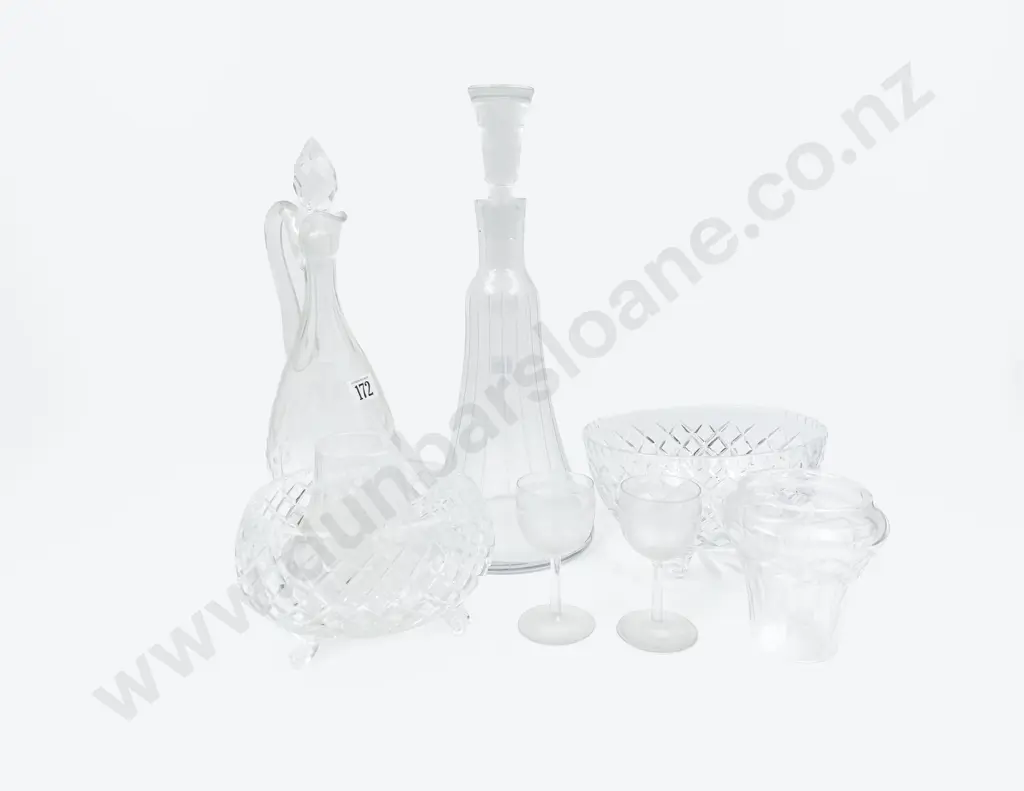 Quantity of Assorted Crystal & Glassware including Decanter and Ewer Image 1++