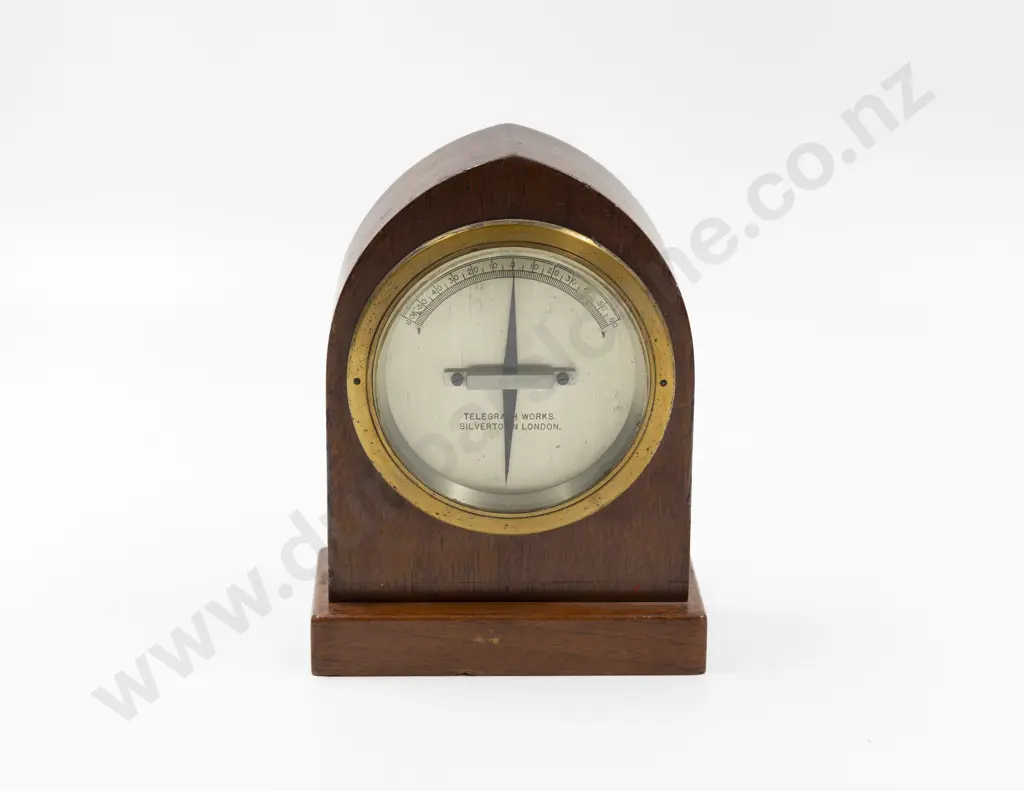 Vintage Mahogany Cased Galvanometer Image 1++