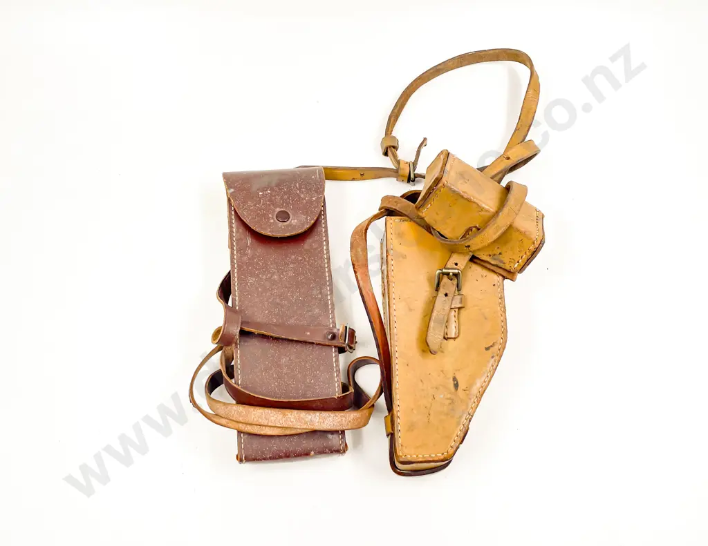 Original Leather Cased Level & Temperature Gauge Image 1++
