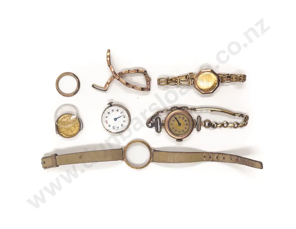 9ct Gold Wristwatch Cases (Scrap) Image 1++