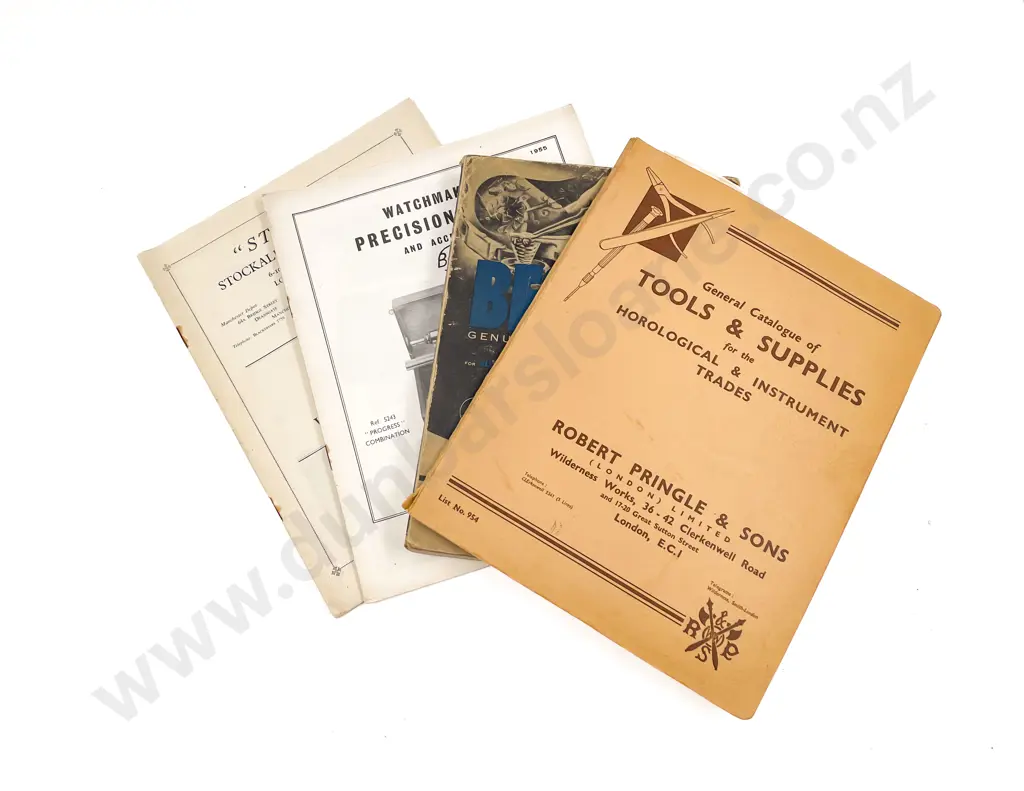 Watchmakers Catalogues & Horological Books Image 1++