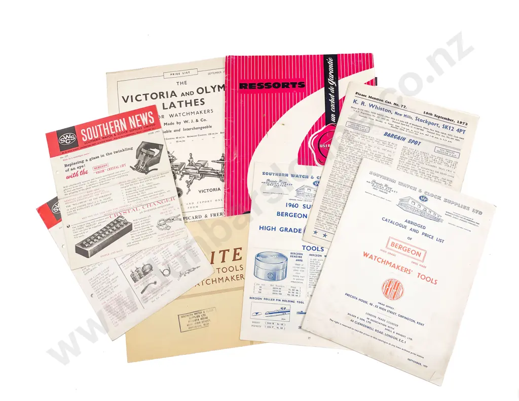 Watchmakers Catalogues & Horological Books Image 1++