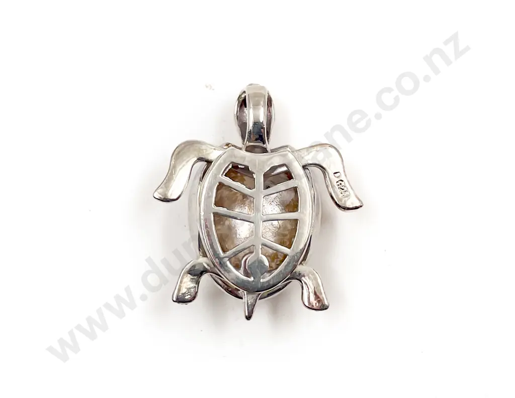 925 Articulated Turtle Pendant Image 1++