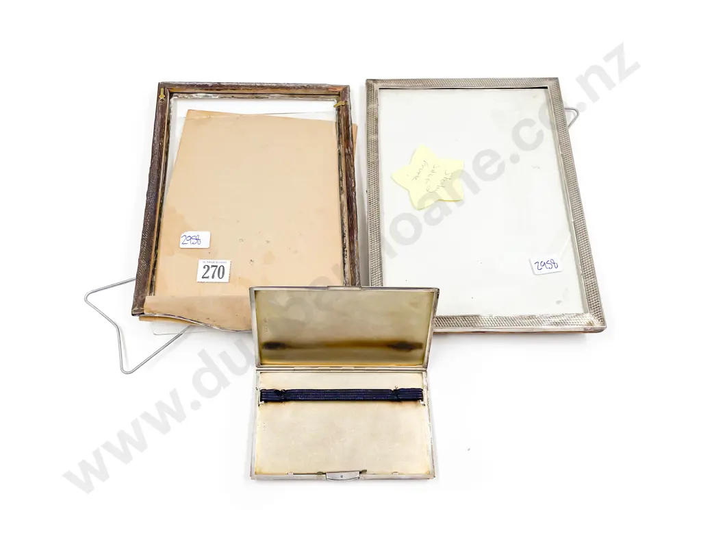Two S/S Photo Frames together with S/S Cig. Case Image 1++