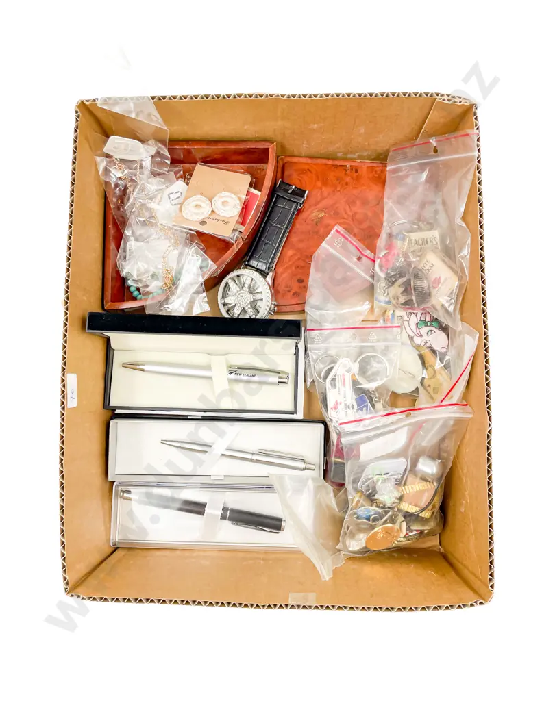 Box Quantity of Assorted including Key Chains Fob Watch Chains etc Image 1++
