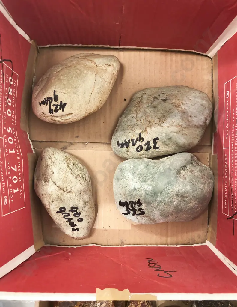 Four Pieces of Assorted West Coast Greenstone Image 1++