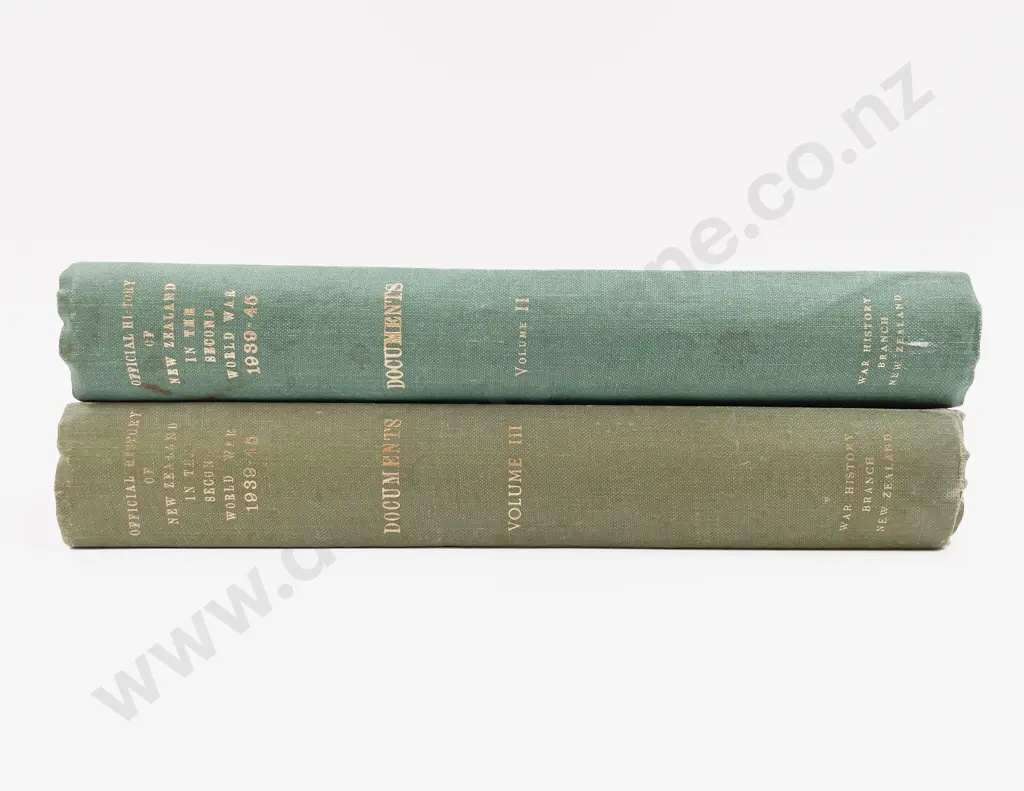 Official History of NZ WWII - Volume 2 & 3 Image 1++