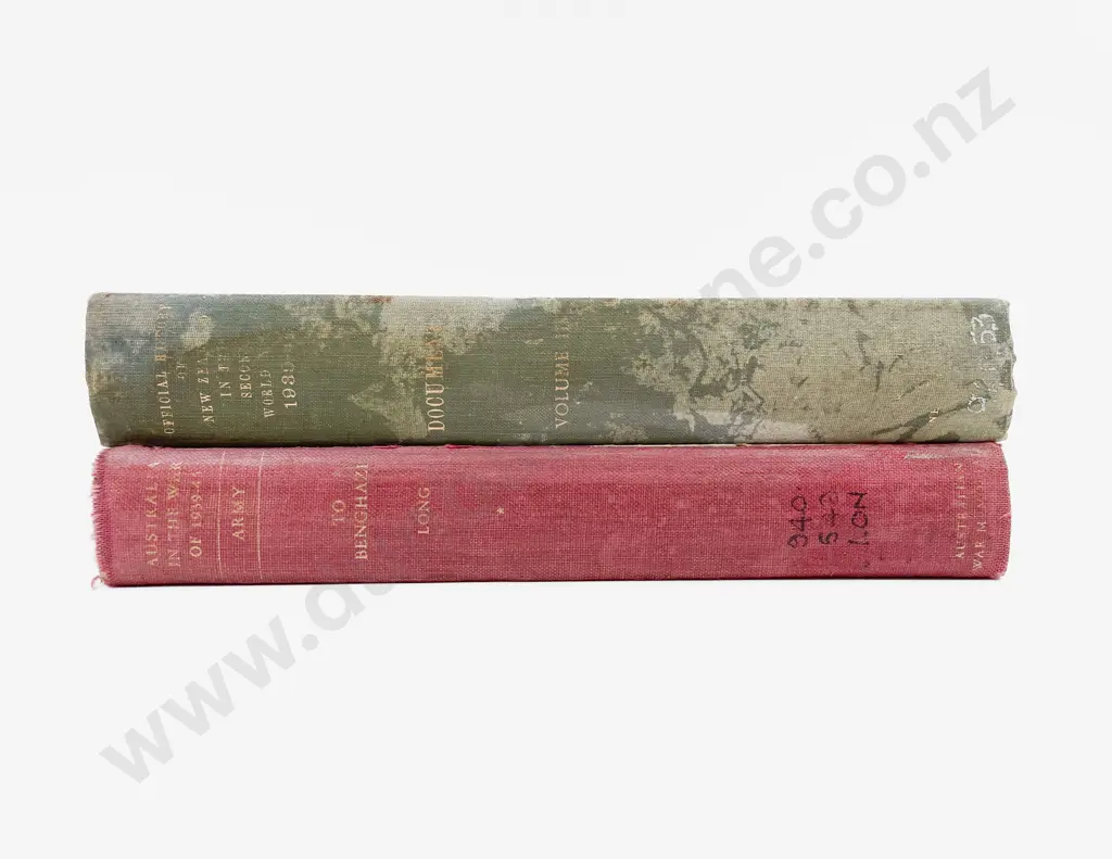 Official History of NZ WWII - Volume 3 together with Australia in the War 1939-1945 Image 1++