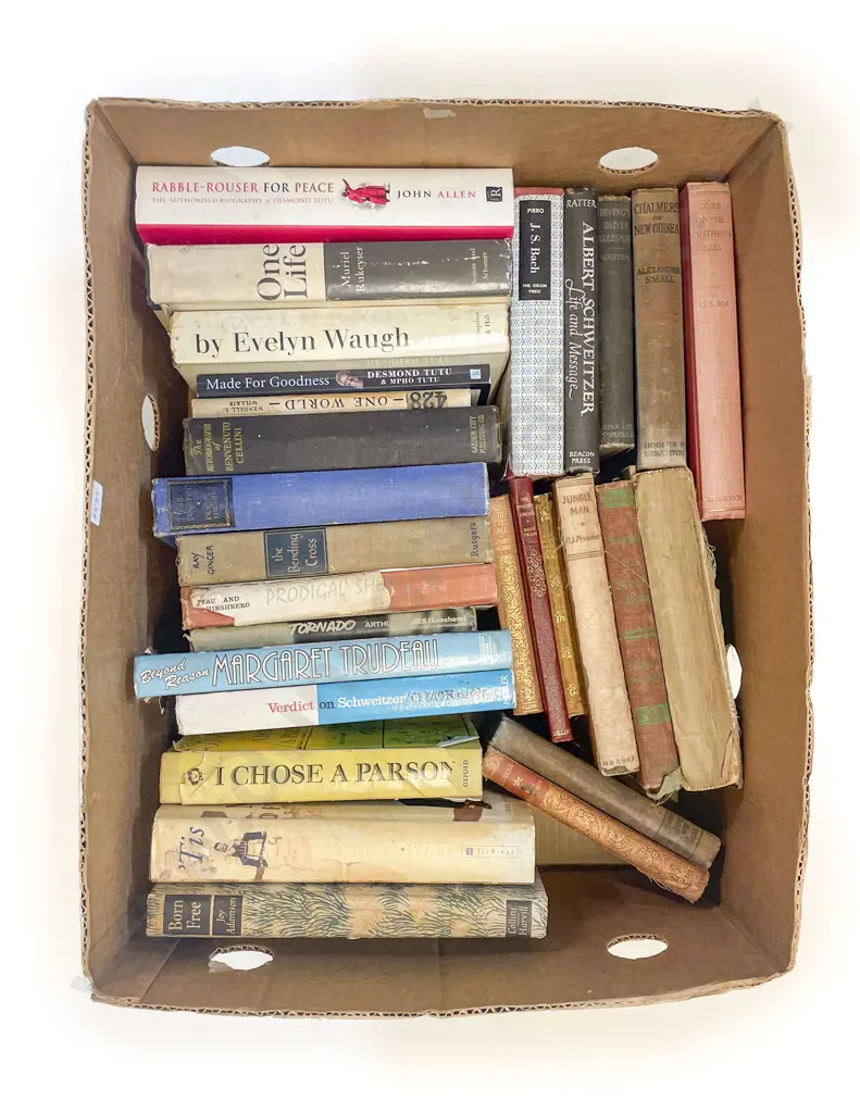 Box of Assorted Books Image 1++