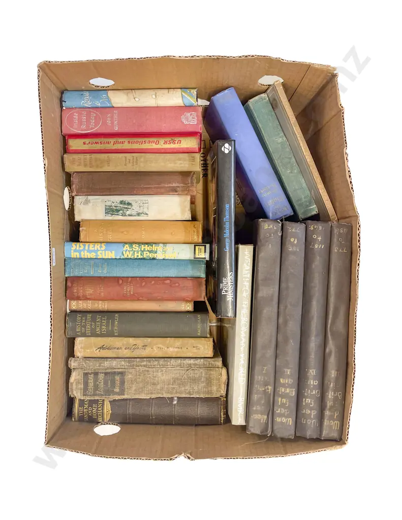 Box of Assorted Books Image 1++