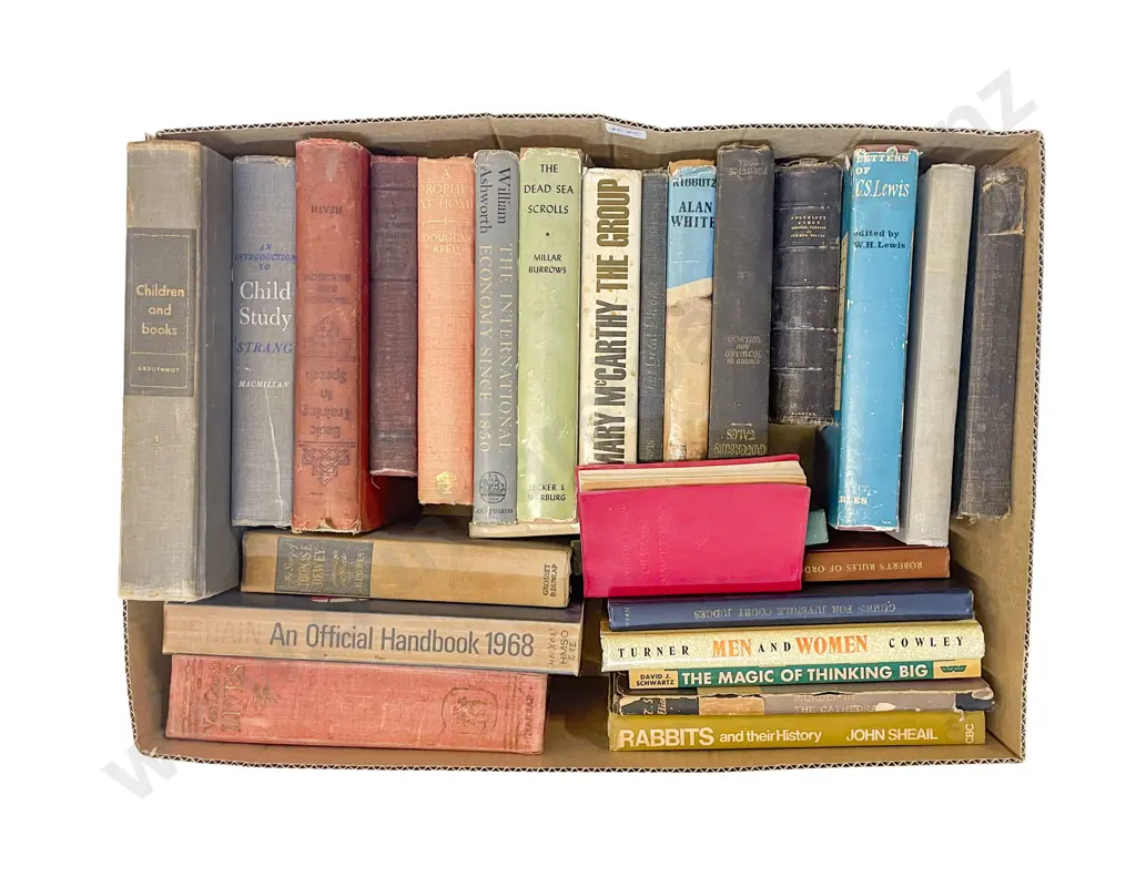 Box of Assorted Books Image 1++