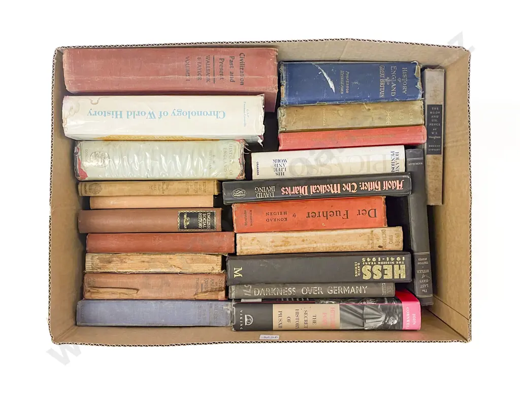 Box of Assorted Books Image 1++