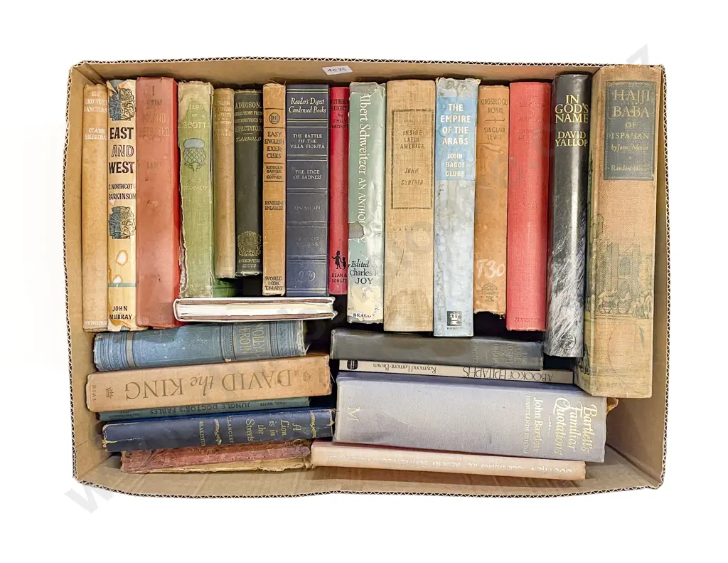 Box of Assorted Books Image 1++