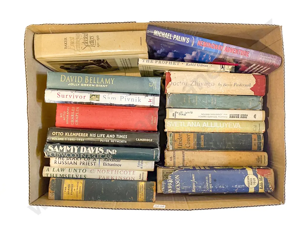 Box of Assorted Books Image 1++