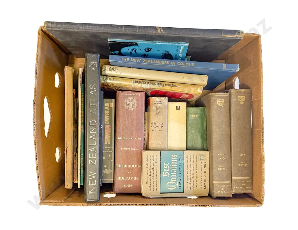 Box of Assorted Books Image 1++