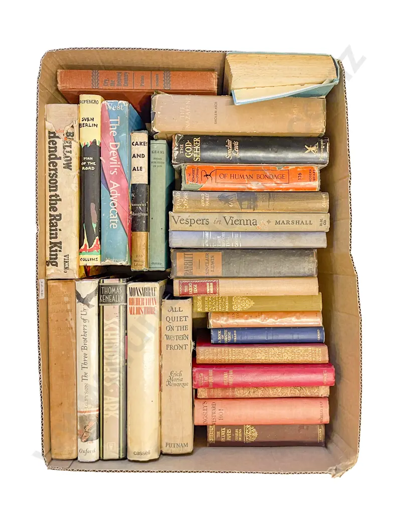 Box of Assorted Books Image 1++