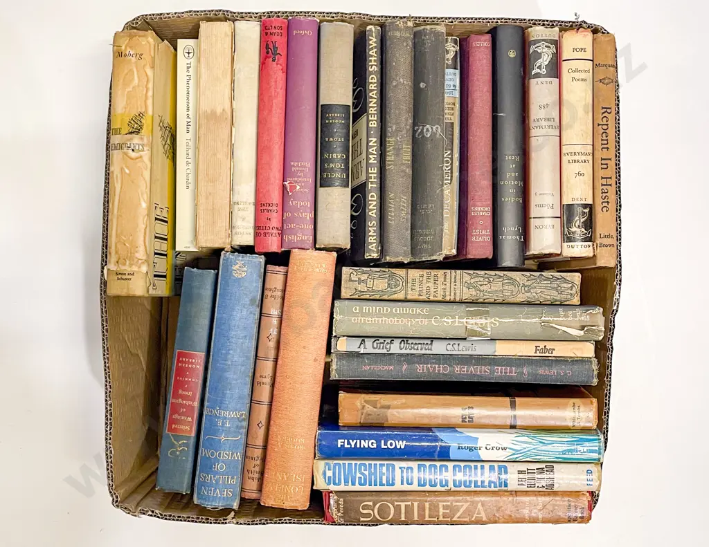 Box of Assorted Books Image 1++