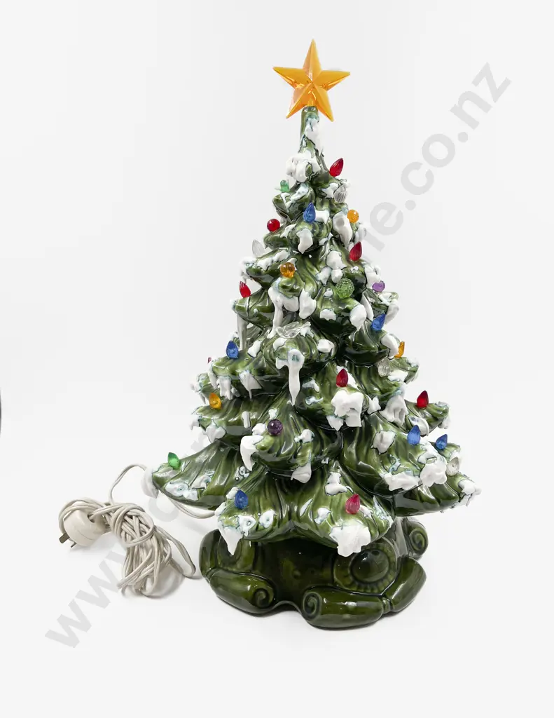 Ceramic Christmas Tree Table Lamp Image 1++