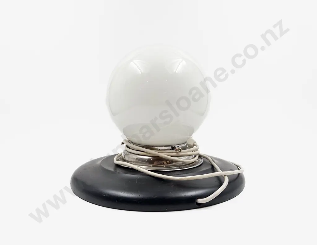 Deco Style Table Lamp with Opaque Glass Shade Image 1++