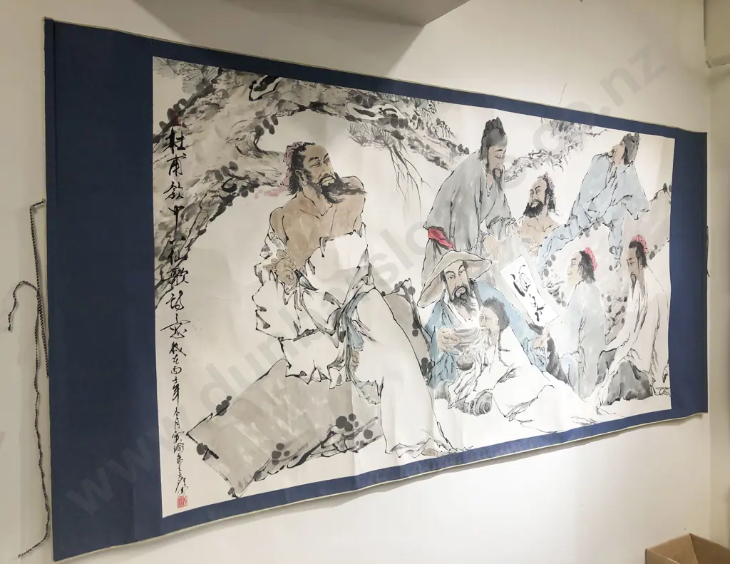Handpainted Chinese Scroll Image 1++
