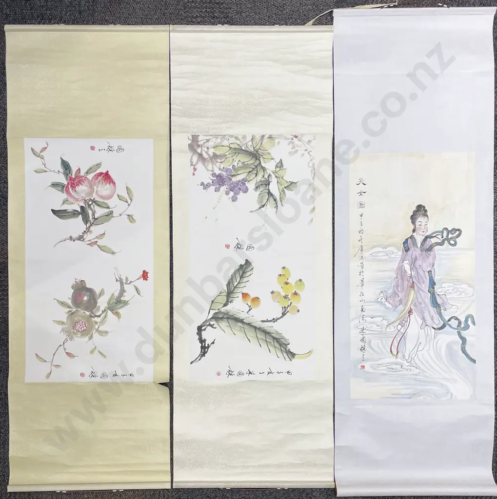Three Assorted Japanese Scrolls Image 1++