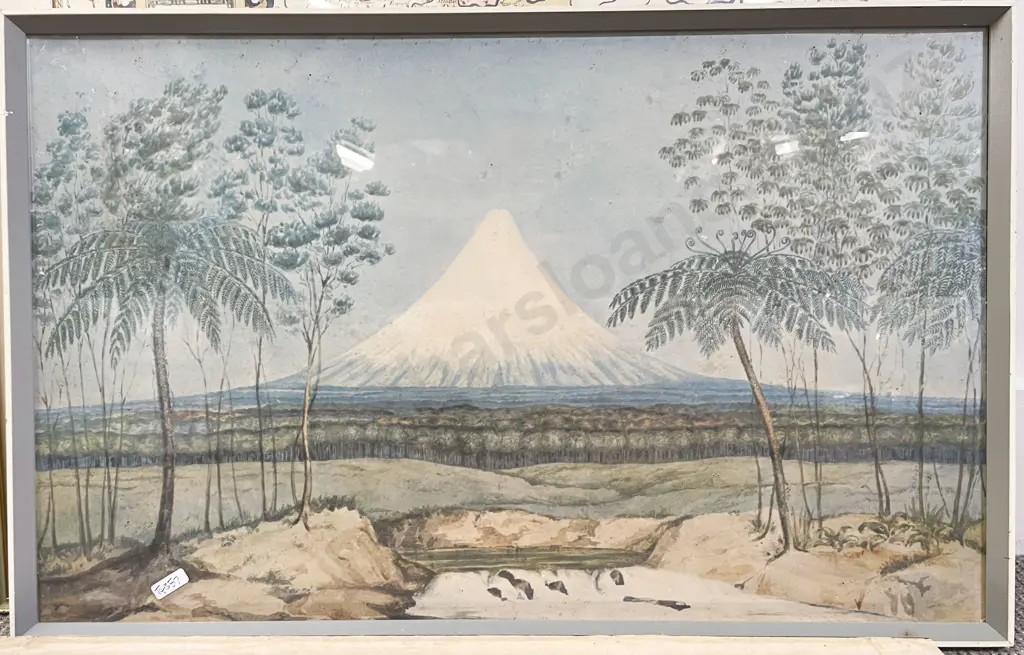 Four Assorted Framed Maps & Prints Image 1++