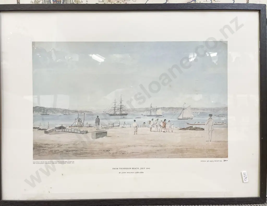 Four Assorted Framed Maps & Prints Image 1++
