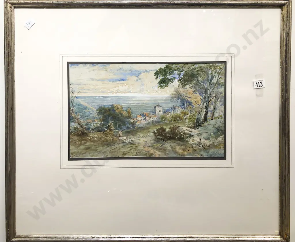 George Conway - "View of Hastings Sussex" - Watercolour Image 1++