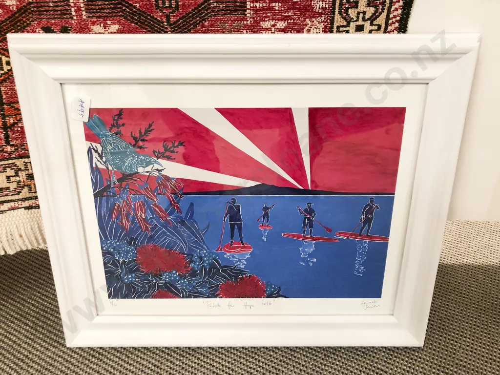 Hannah Jensen - "Paddle for Hope 2016" - Screenprint 4/50 Image 1++