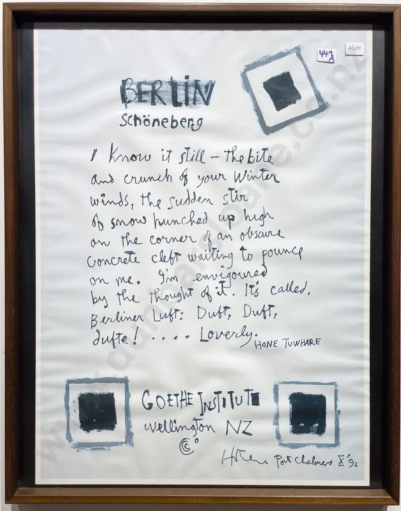 Goethe Institute Poster by Ralph Hotere Image 1++