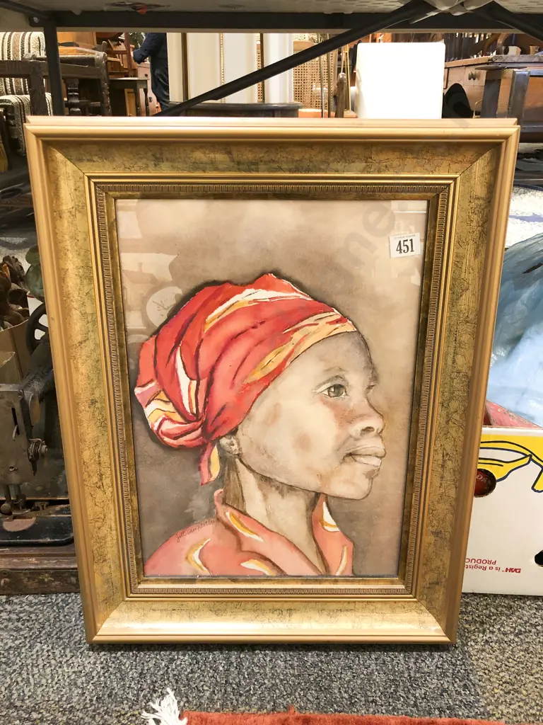 Jill Campbell - Portrait Study - Watercolour Image 1++