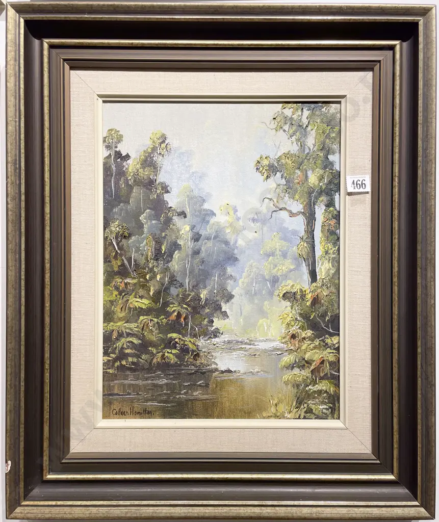 Colleen Hamilton - "Otaki River" - Oil on Board Image 1++
