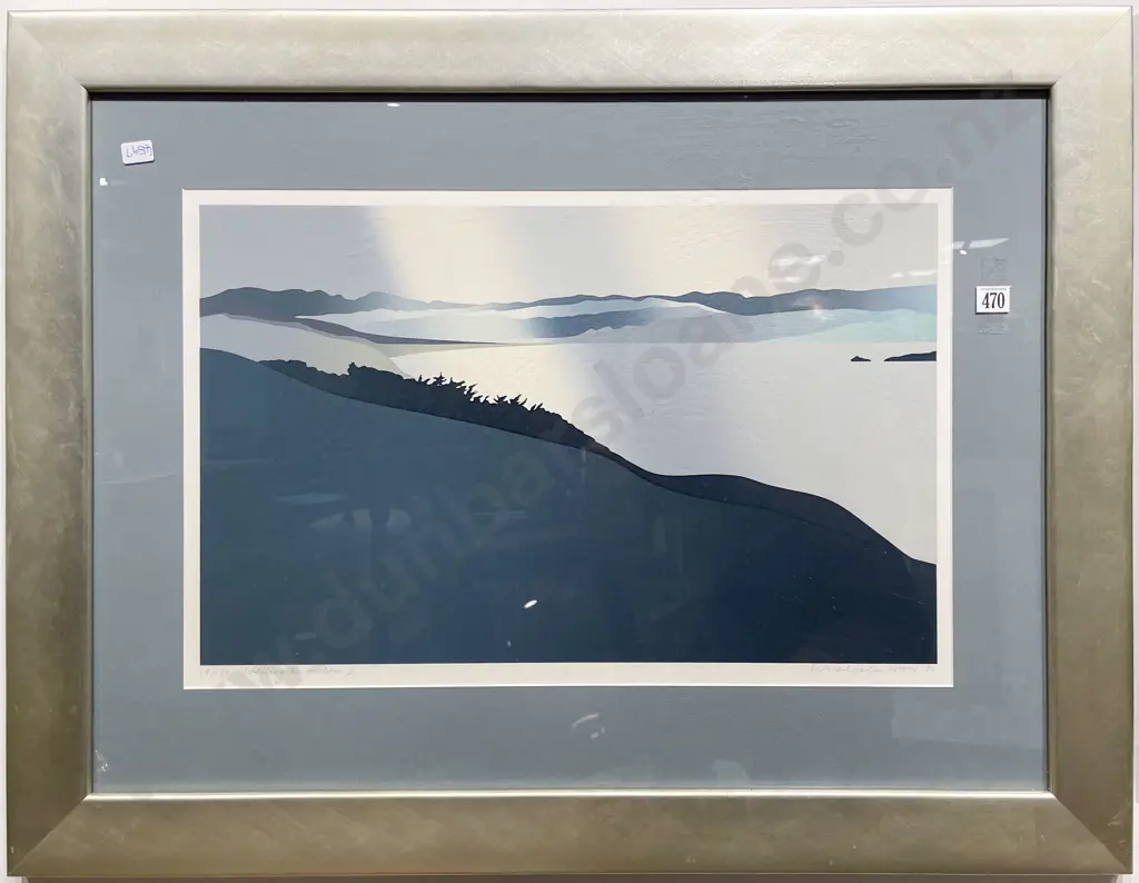 Malcolm Warr - "Wellington Harbour I" - Screenprint 19/80 Image 1++