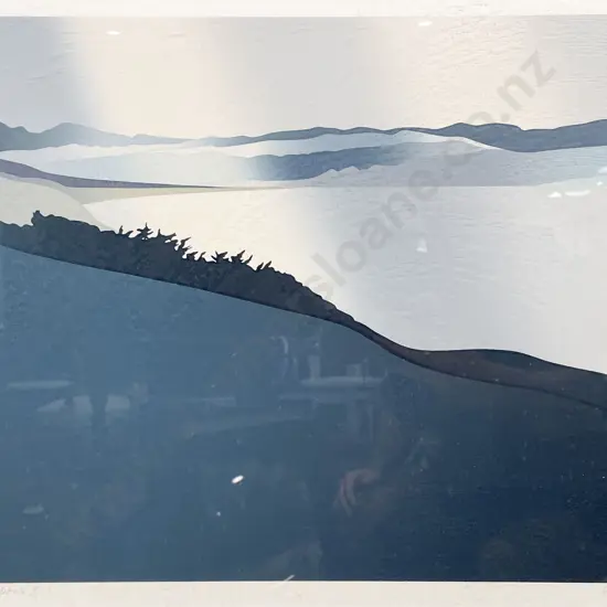 Malcolm Warr - "Wellington Harbour I" - Screenprint 19/80