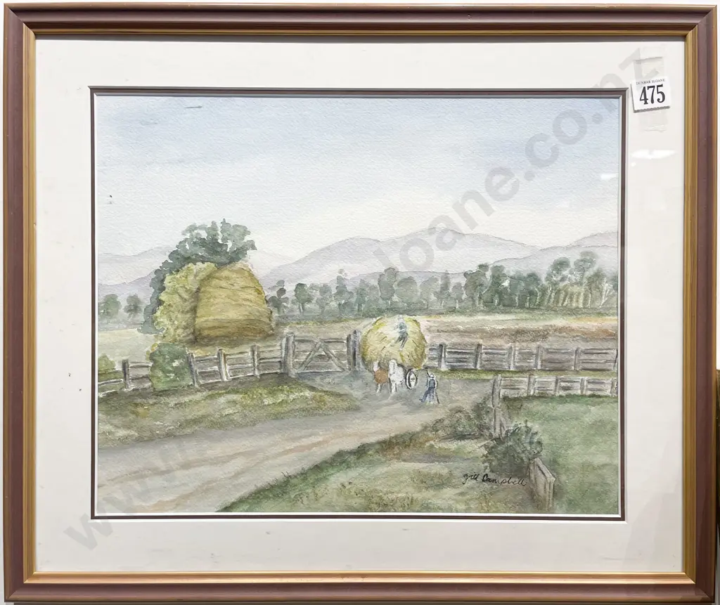 Jill Campbel - "Near Greytown 1896" - Watercolour Image 1++
