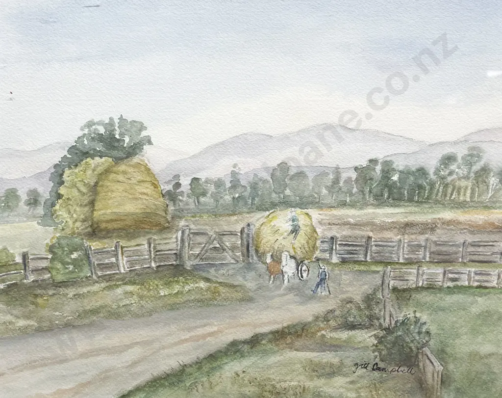 Jill Campbel - "Near Greytown 1896" - Watercolour Image 1++