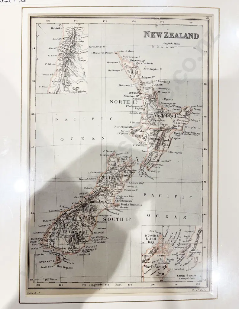 Two Loose Vintage Maps together with Coloured Etching Image 1++