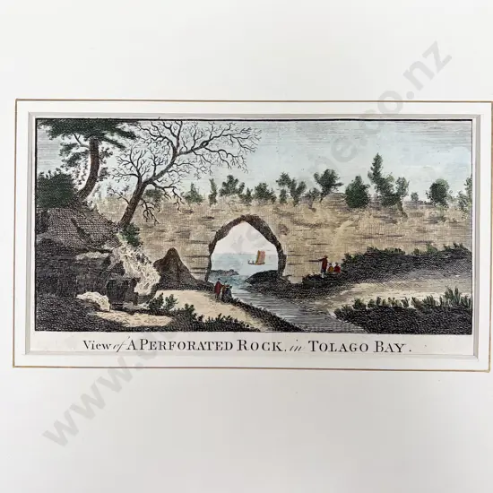 Two Loose Vintage Maps together with Coloured Etching