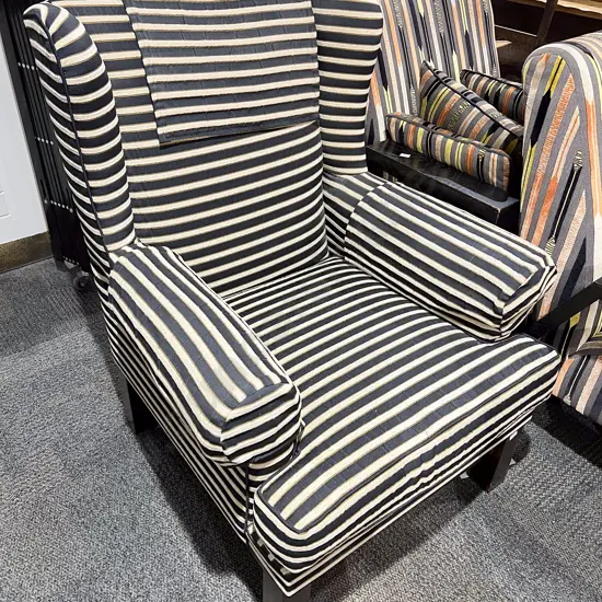 Upholstered Wingback Armchair