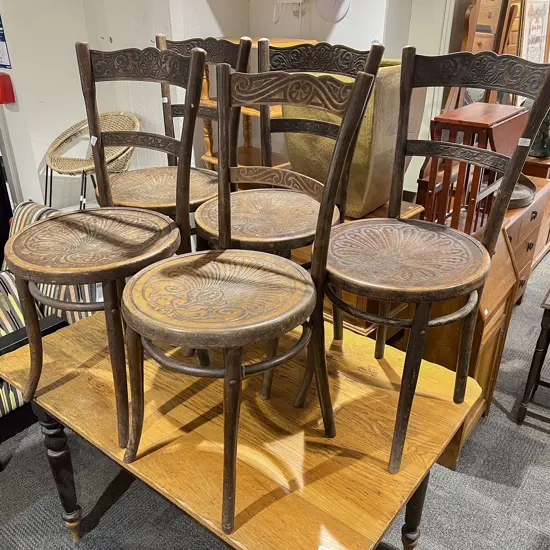 Five Bentwood Chairs
