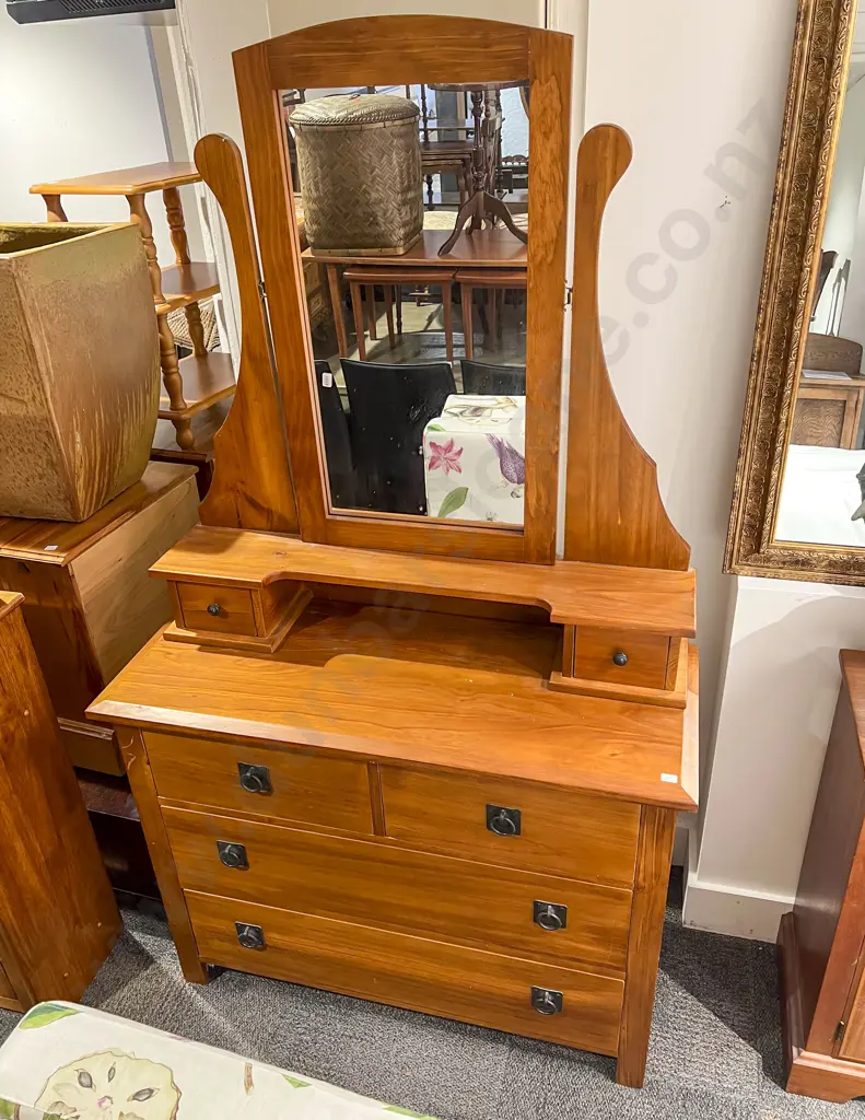 Mirror Back Dressing Chest Image 1++