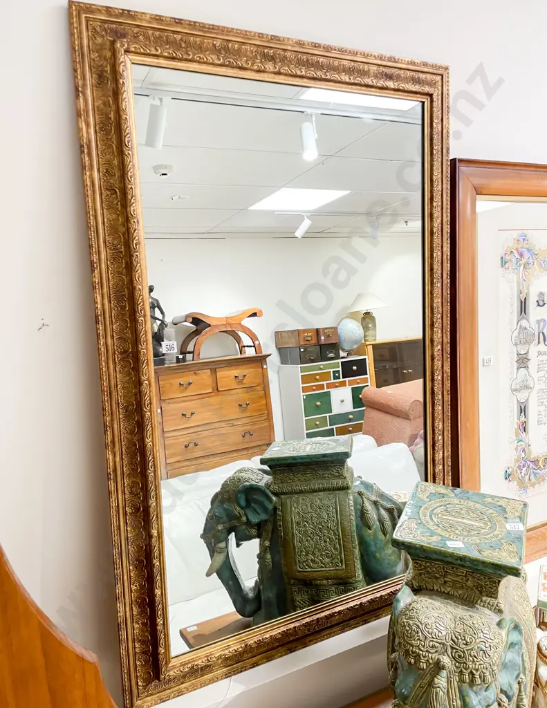 Ornate Framed Rectangular Wall Mirror Image 1++