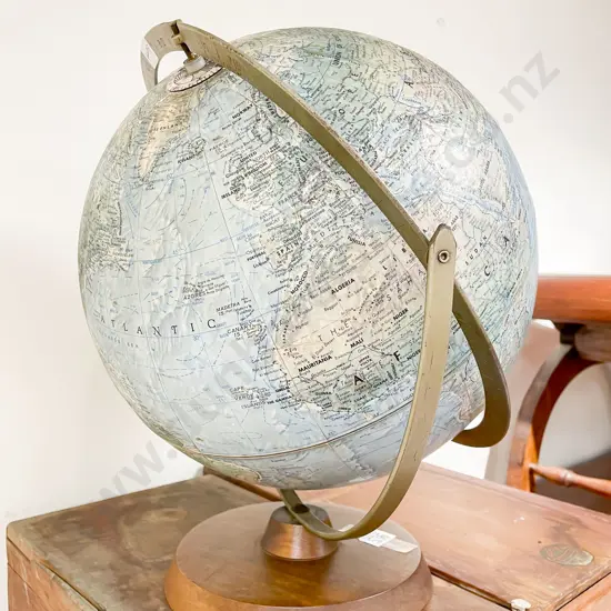 Readers Digest World Globe on Stand